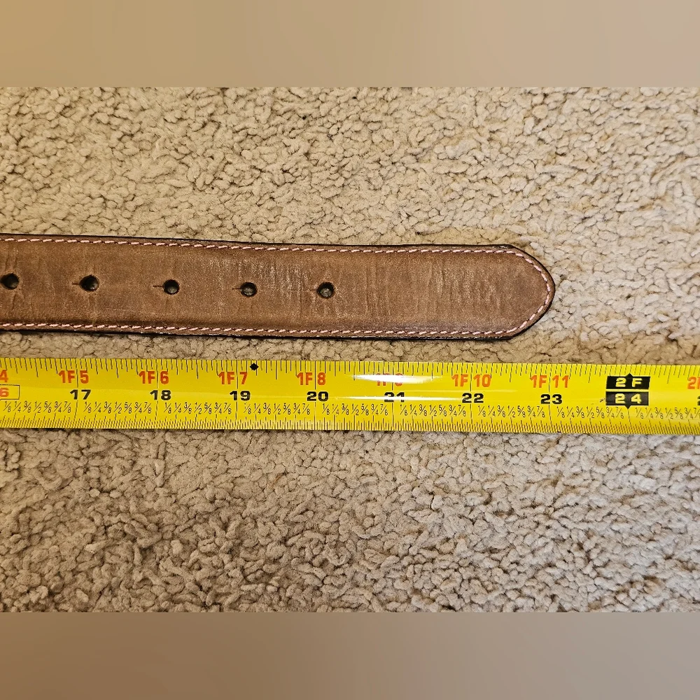 John Deere Girls Leather Belt w/ Pink Buckle